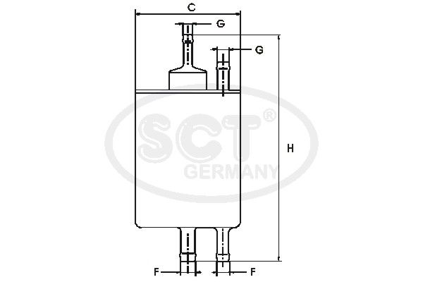 SCT GERMANY kuro filtras ST 6083